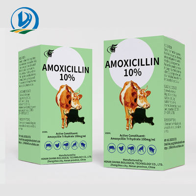 น่องสัตวแพทยศาสตร์ยาเสพติด 150mg / ml 10% Amoxicillin Intramuscular Injection