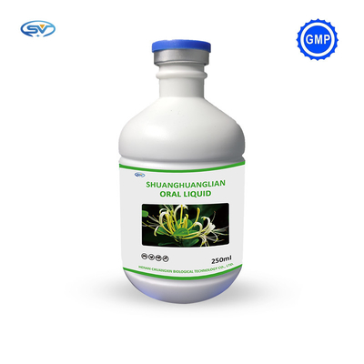 Oral Solution Medicine Shuanghuanglian Oral Liquid Herbal Medicine 1000ml สำหรับสัตว์ที่มี GMP