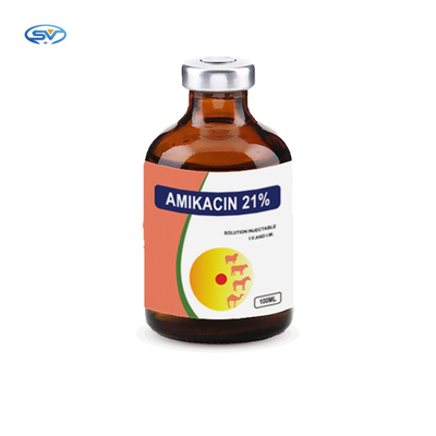 Amikacin 21% ฉีดสัตวแพทย์ยาฉีดสุนัขและแมวม้า