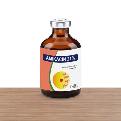 Amikacin 21% ฉีดสัตวแพทย์ยาฉีดสุนัขและแมวม้า