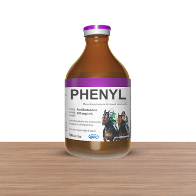 ยาฉีดสำหรับสัตวแพทย์ Phenylbutazone 20% Injectable Solution For Horse Use,100ml