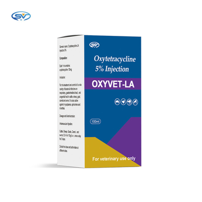 ยาฉีดสัตวแพทย์ Oxytetracycline 5% ยาฉีดปรสิตสำหรับหมูโค