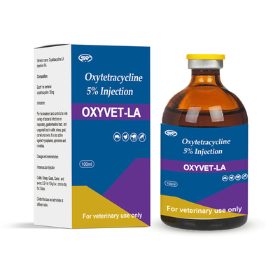 ยาฉีดสัตวแพทย์ Oxytetracycline 5% ยาฉีดปรสิตสำหรับหมูโค
