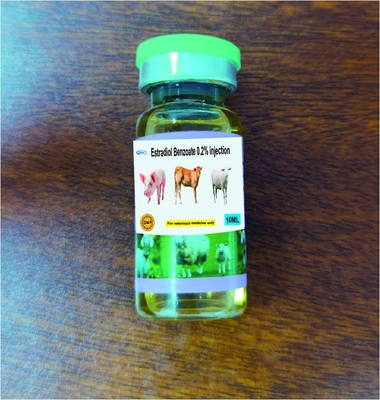 ยาฉีดสัตวแพทย์ที่มี 0.2% Estradiol Benzoate Injection 10ml สำหรับสัตว์ที่เป็นสัด
