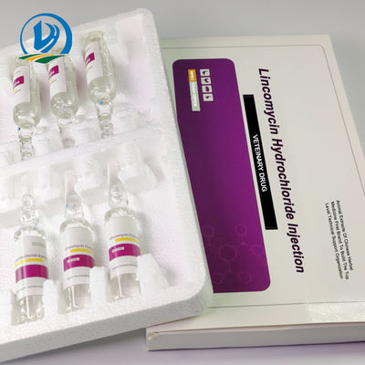 ISO9001 ยาสัตวแพทยศาสตร์ปศุสัตว์ Antiworm Lincomycin Hydrochloride Injection