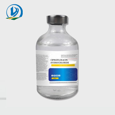 สัตวแพทยศาสตร์ยา Antiurinary 2% Ciprofloxacln Hydrochloride 100ml สำหรับการติดเชื้อแบคทีเรียแกรม