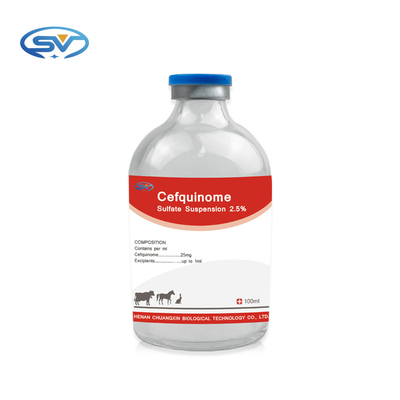 Cefquinome Sulfate 2.5% Suspension ยาฉีดสัตวแพทย์สำหรับโคน่องแกะม้าสุนัขแมว