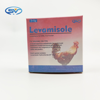 CAS 16595-80-5 ยาต้านปรสิตทางสัตวแพทย์ 30% Levamisole Hydrochloride