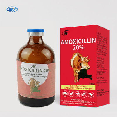 ยาฉีดสำหรับสัตวแพทย์ Amoxicillin 20% จากผู้ผลิตจีน