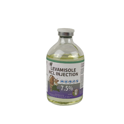 ยาสัตวแพทยศาสตร์ 7.5% Parasite Vermifuge Dewormer Levamisole Hydrochloride Injectable Medicine