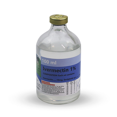 ยาฉีดสัตวแพทย์วัตถุดิบ Ivermectin 1% สำหรับยาฉีด Antiparasitic